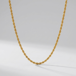 Calle Rope Chain Gold Necklace