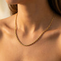 Calle Rope Chain Gold Necklace