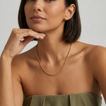 Calle Rope Chain Gold Necklace
