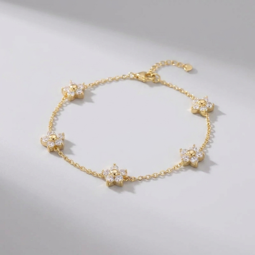 Mia Flower Crystal Bracelet
