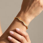 Amélie Wave Crystal Bangle