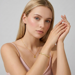 Amélie Wave Crystal Bangle