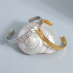Emma Hamered Gold Bangle