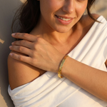 Emma Hamered Gold Bangle