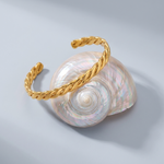 Emma Twist Bold Gold Bangle