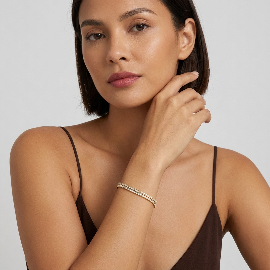 Léa Double Tennis Bracelet