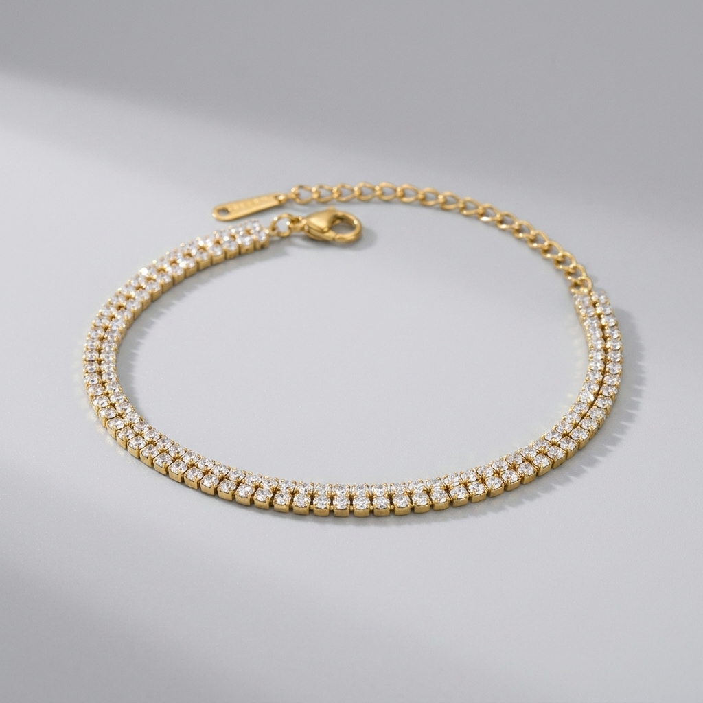 Léa Double Tennis Bracelet