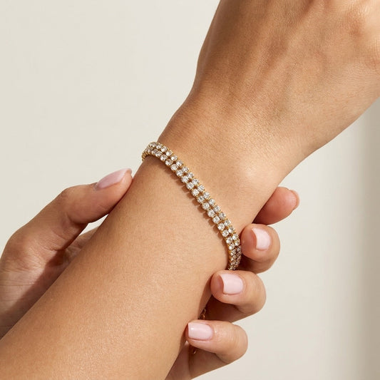 Léa Double Tennis Bracelet