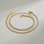 Léa Double Tennis Bracelet Set