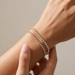 Léa Double Tennis Bracelet Set