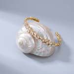 Amélie Radiant Gold Crystal Bangle