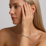 Amélie Radiant Gold Crystal Bangle