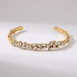 Amélie Radiant Gold Crystal Bangle