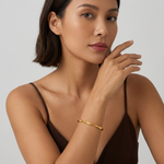 Emma Bamboo Gold Bangle