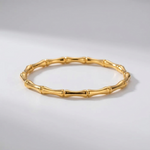 Emma Bamboo Gold Bangle