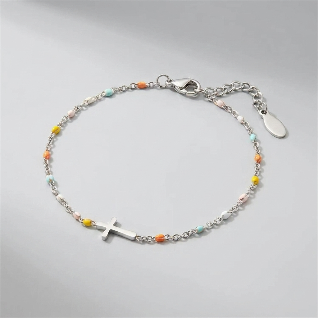 Amélie Cross Bead Bracelet