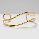 Aurélie Wave Gold Bangle