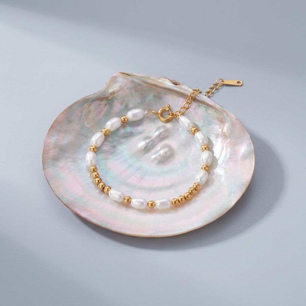 Chloe Beads & Pearls Bracelet