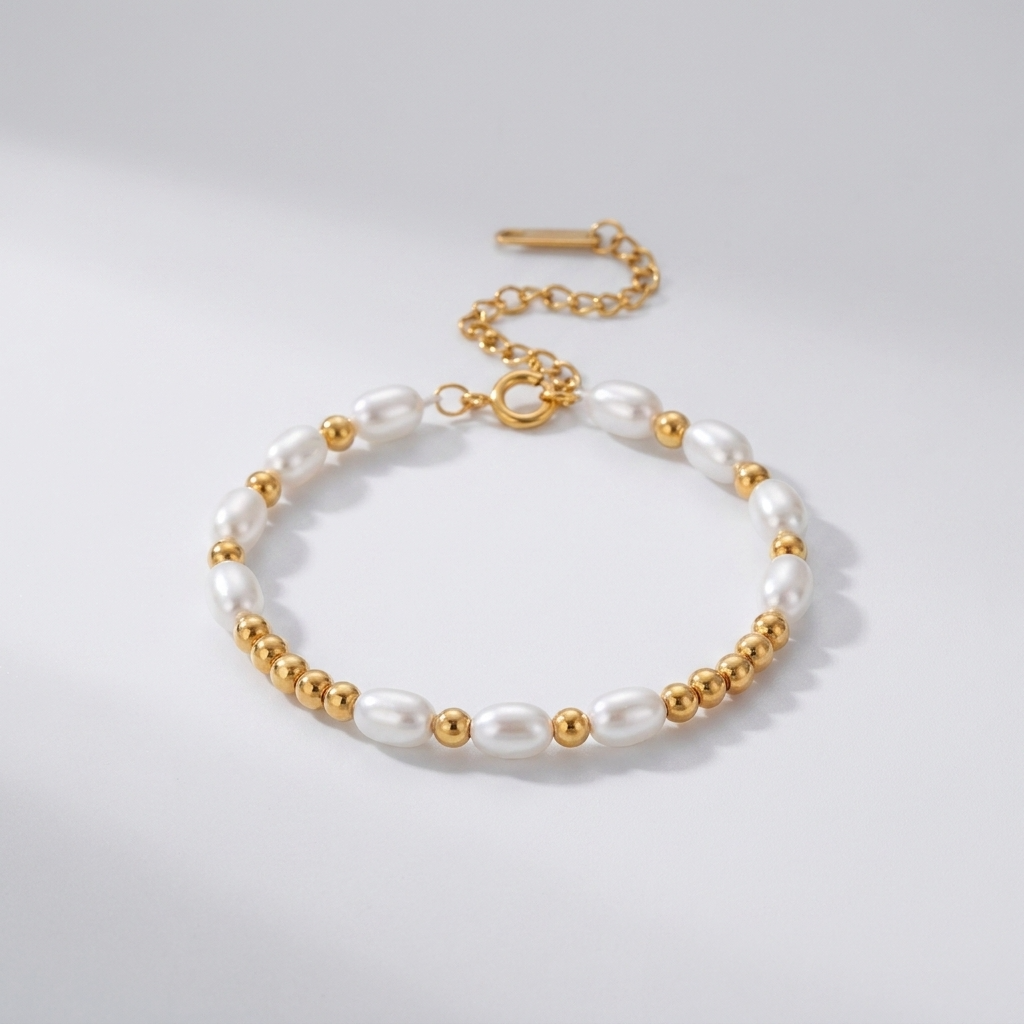 Chloe Beads & Pearls Bracelet