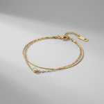 Amélie Crystal Double-Chain Bracelet