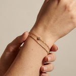 Amélie Crystal Double-Chain Bracelet