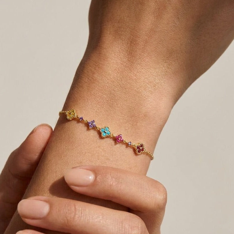 Aurélie Gold Cluster Bracelet