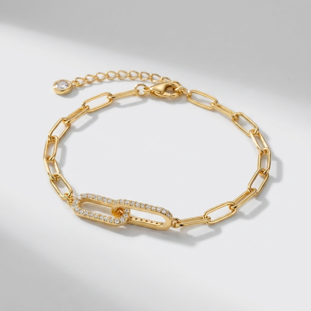 Aurélie Pavé Link Bracelet