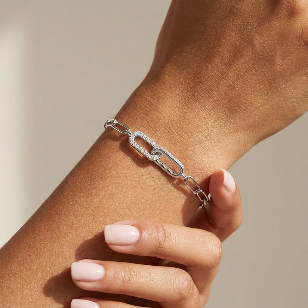 Aurélie Pavé Link Bracelet