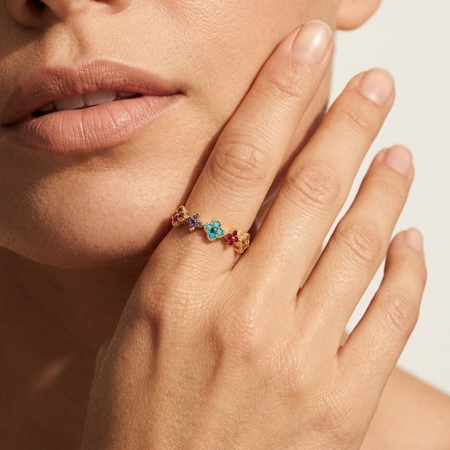 Aurélie Gold Cluster Ring