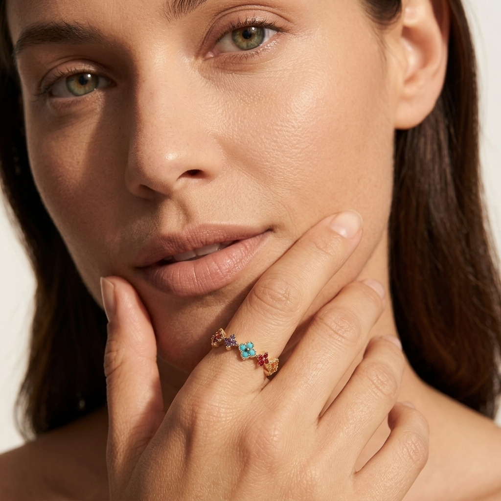 Aurélie Gold Cluster Ring