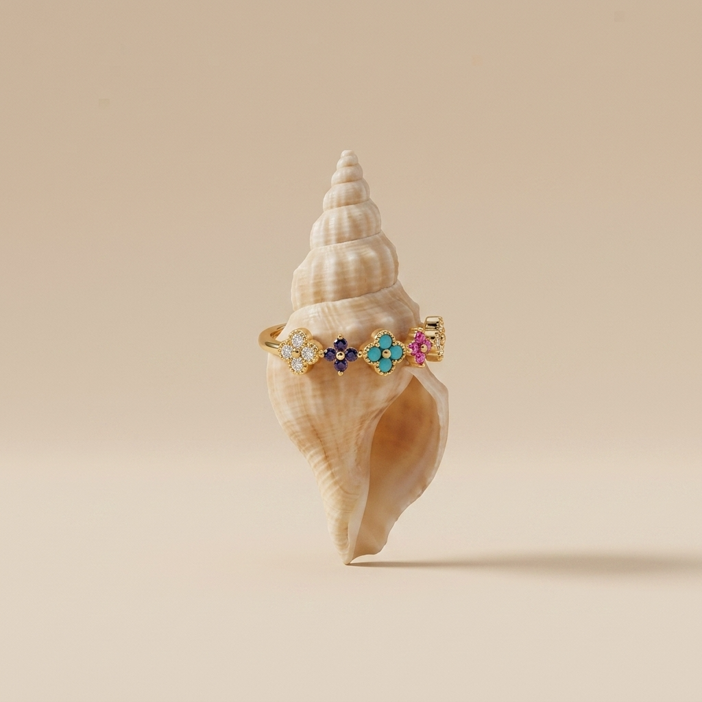 Aurélie Gold Cluster Ring