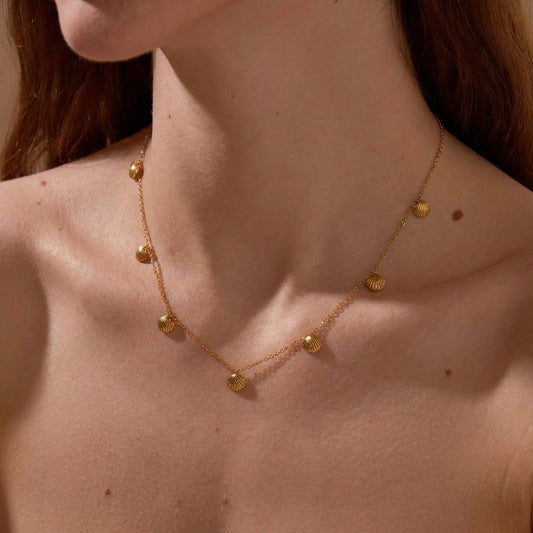 Sirena Gold Shell Necklace