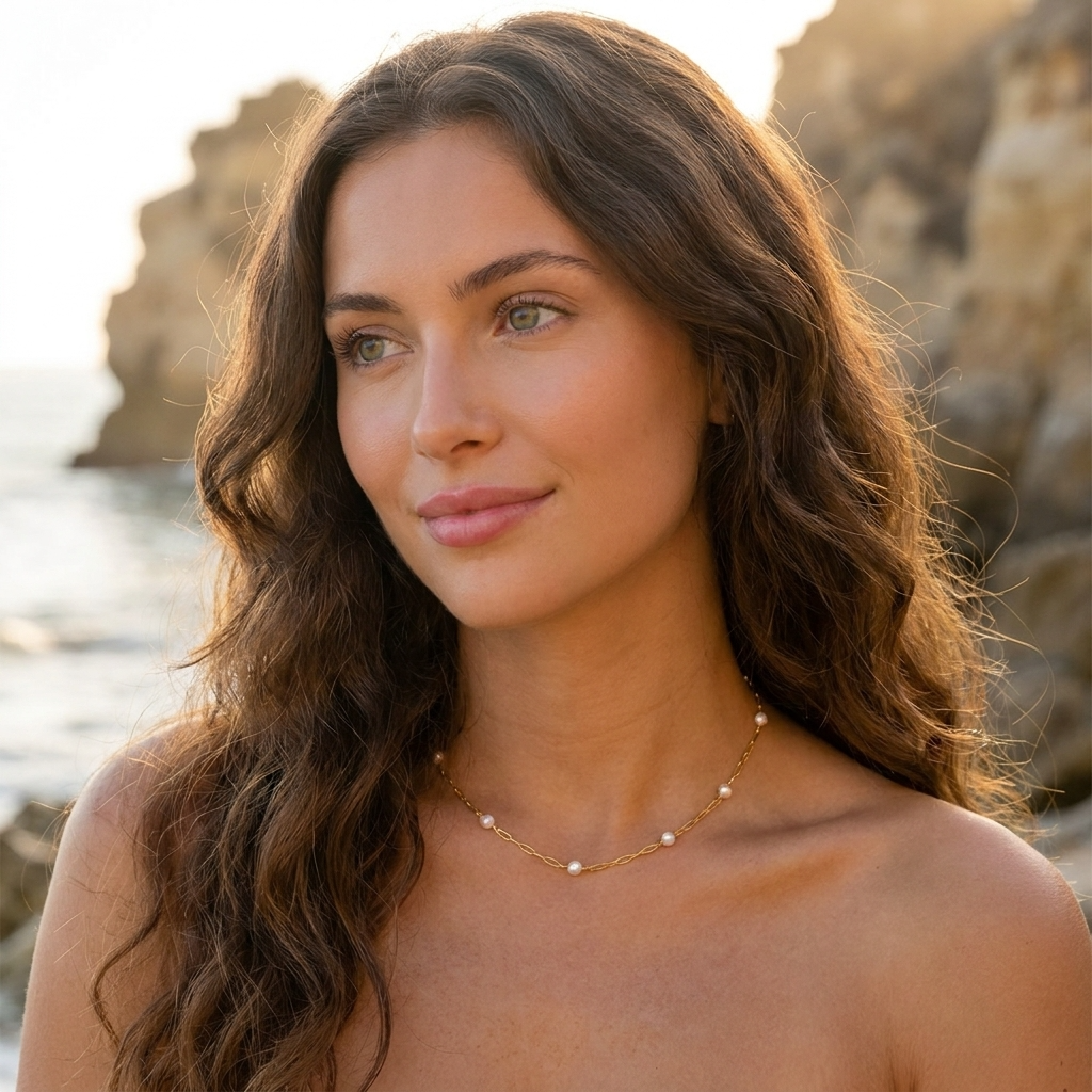 Léa Dainty Pearls Necklace