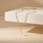 Léa Dainty Pearl Drop Necklace