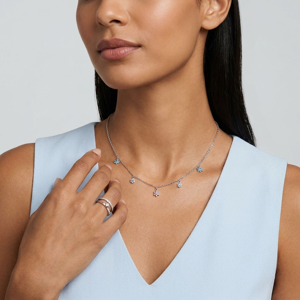 Sofia Blossom Charm Necklace