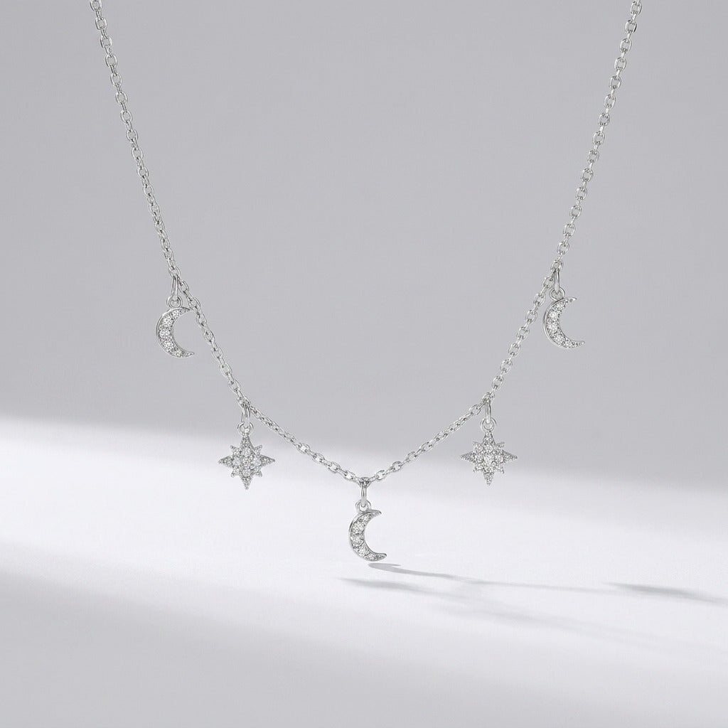 Amélie Moon & Star Necklace
