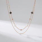Elodie Shell Clover Necklace