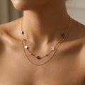 Elodie Shell Clover Necklace