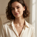 Inès Clover Outline Necklace