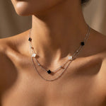Elodie Shell Clover Necklace