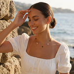 Elodie Shell Clover Necklace