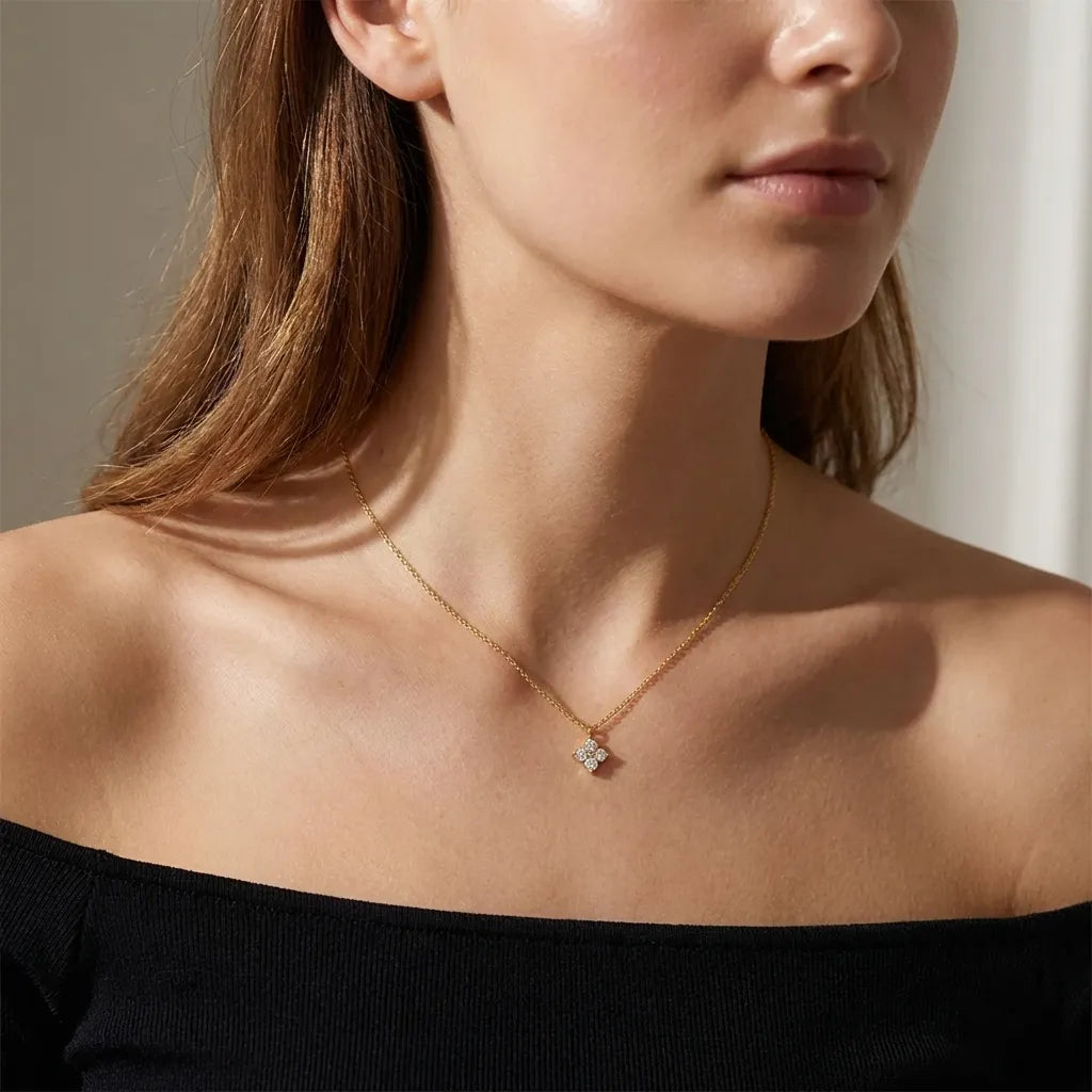 Mia Crystal Pendant Necklace