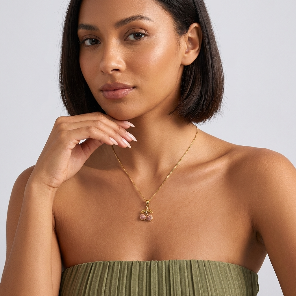 Cherry Pendant Necklace