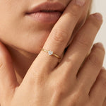 Léa Crystal Heart Ring