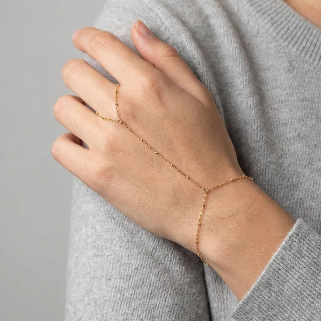 Evelyne Hand Chain Bracelet