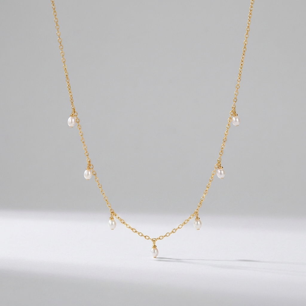 Élise Drop Pearl Necklace