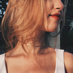Elizabeth Gold Herringbone Necklace + Complimentary Earrings