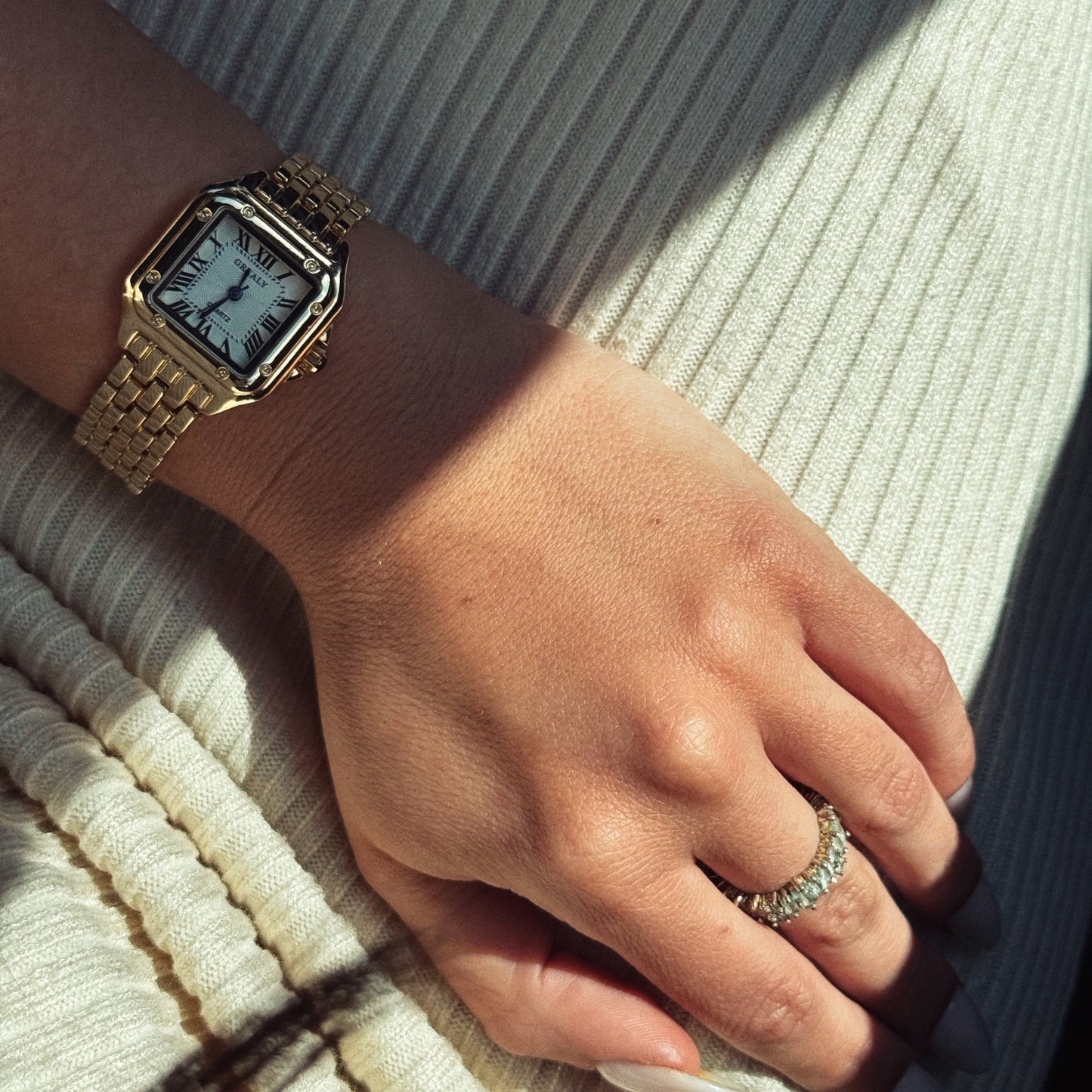 Grealy Roman Numeral Square Watch