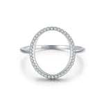 Luna Circle Silver Ring