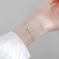 Camille Silver Cross Bracelet